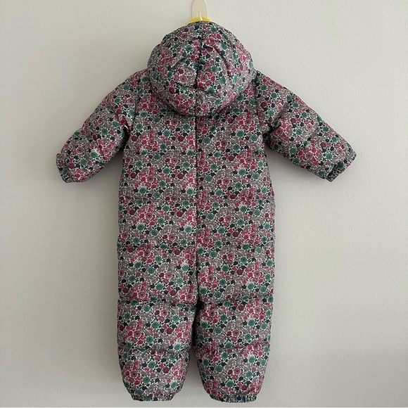 GAP Warmest Down Snowsuit Floral Girls Puffer Coat Jacket 18-24 Months - Picture 5 of 10